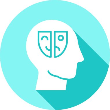 beyin ikonu vektör illüstrasyonu