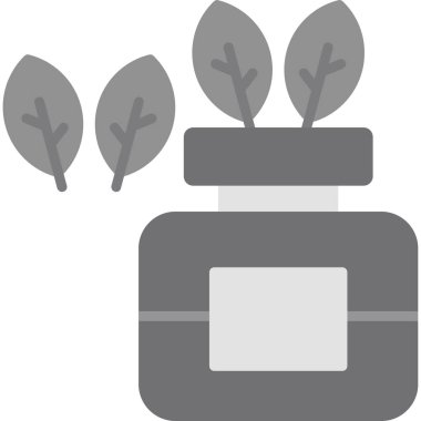 Bitkiler ve çiçekler simgesi, vektör illüstrasyonu