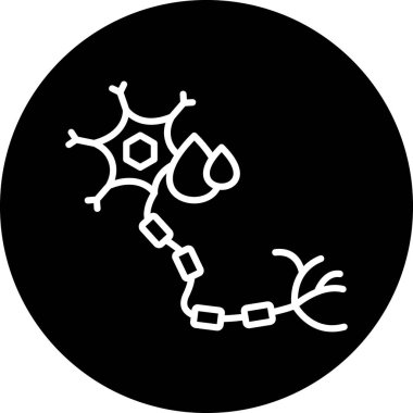 Bir virüs simgesinin vektör illüstrasyonu