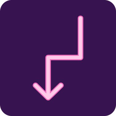 ok simgesi, vektör illüstrasyonu