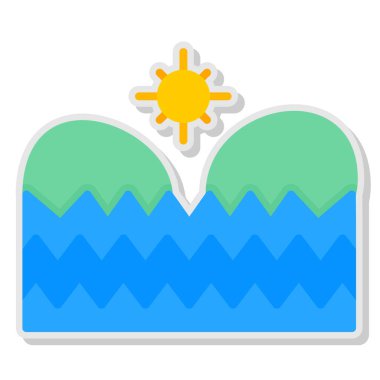 Vektör illüstrasyonu, simge ögesi arkaplanı