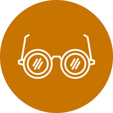 Gözlüklü bir adamın vektör çizimi