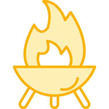 yanan mum. Web simgesi basit illüstrasyon