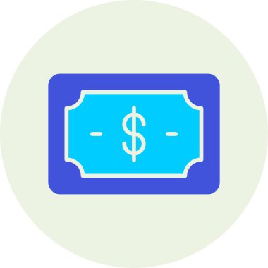 Dolar simgesi vektör illüstrasyonu