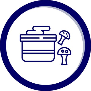 Yemek. Web simgesi basit illüstrasyon