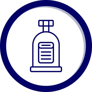 Benzin istasyonu simgesinin vektör illüstrasyonu