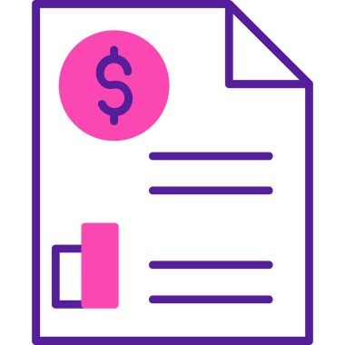 Dolar. Web simgesi basit tasarım