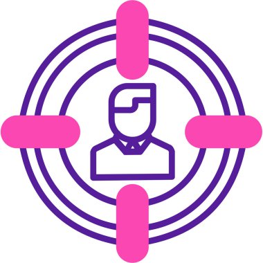 Seo simgesinin vektör illüstrasyonu