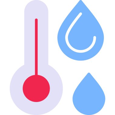 termometre simgesi vektör illüstrasyonu