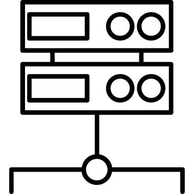 veri merkezi sunucu simgesi, özet biçimi
