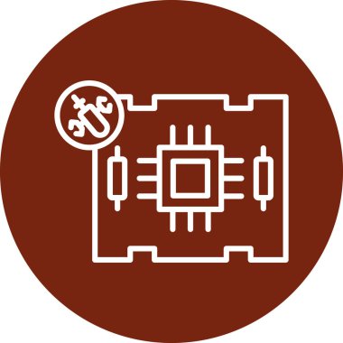 vektör Chip Simgesi illüstrasyonu