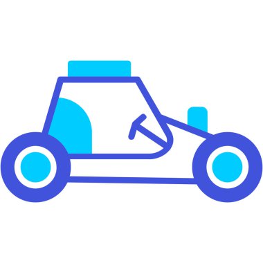 Araba simgesinin vektör illüstrasyonu