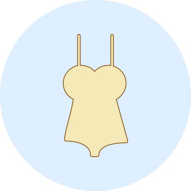 Sütyen simgesinin vektör illüstrasyonu