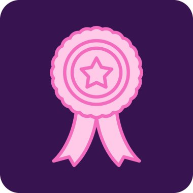 Madalya. Web simgesi basit illüstrasyon