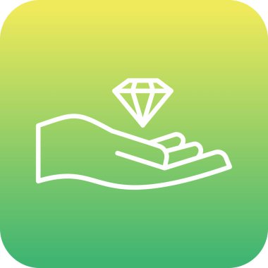 Elmas simgesi, vektör illüstrasyonu