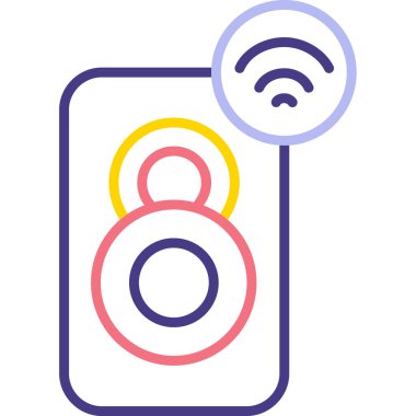 Wifi simgesi, vektör illüstrasyonu