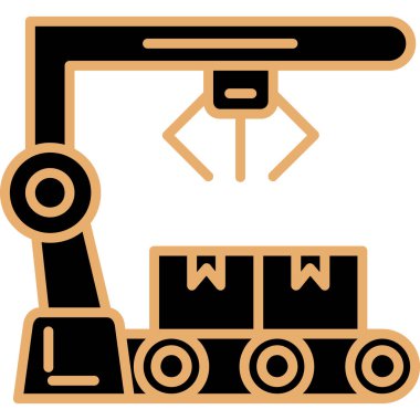 vinç simgesi vektör illüstrasyonu