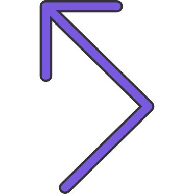 Çizgi film işaretinin vektör çizimi