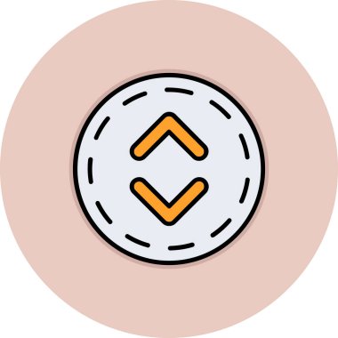 Modern bir simgenin vektör illüstrasyonu