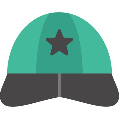 Kaptan simgesi, vektör illüstrasyonu