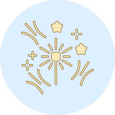 Sihirli çubuk simgesi vektör çizimi