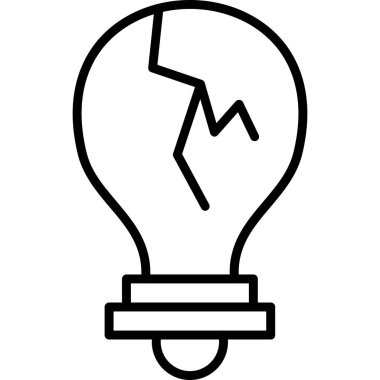 Fikir web simgesi, beyaz arkaplanda izole edilmiş basit vektör çizimi