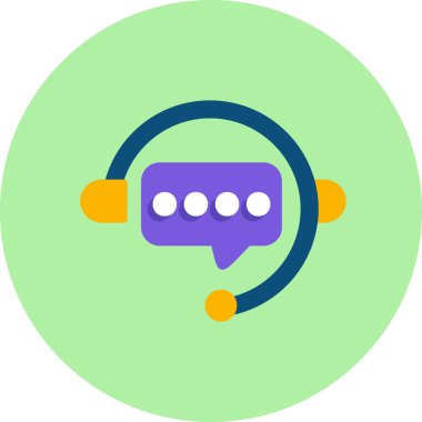 Konuş. Web simgesi basit illüstrasyon