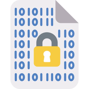 Düz simge, vektör resimlemesini kilitle