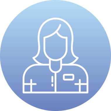 Doktor vektör ikonu. düz çizim sembolü.