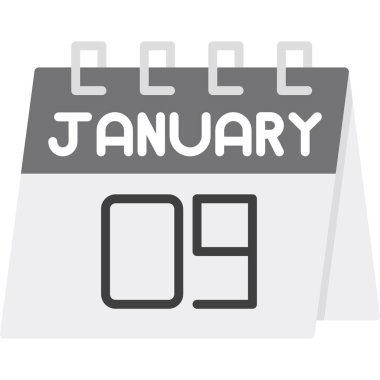 8 Ocak - Takvim simgesi - Takvim