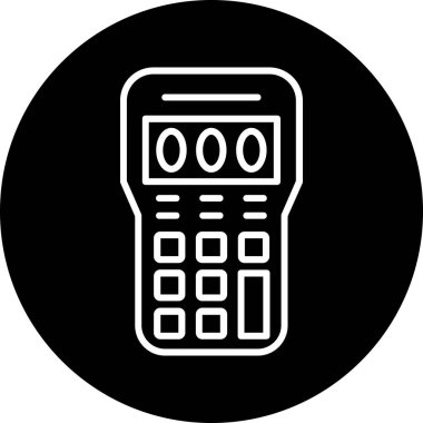 Cep telefonu simgesinin vektör illüstrasyonu