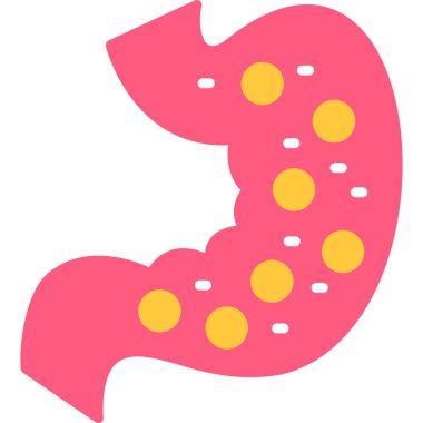 Bir mide simgesinin vektör çizimi