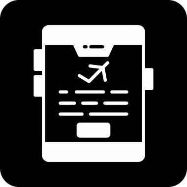 Cep telefonu simgesi, vektör illüstrasyonu