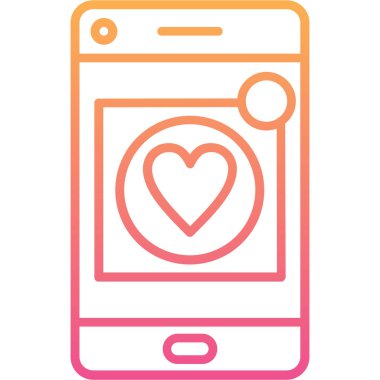 Cep telefonu simgesinin vektör illüstrasyonu