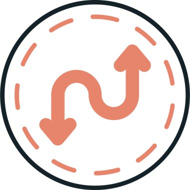 Ok. Web simgesi basit illüstrasyon