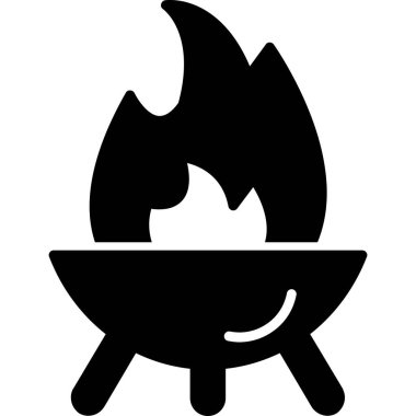 Yemek pişirmek. Web simgesi basit illüstrasyon