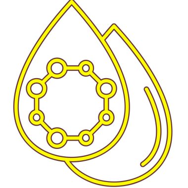 Tek bir damlanın vektör illüstrasyonu