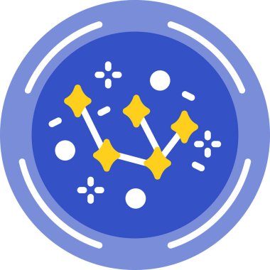 Bir yıldızın bir simgesinin vektör çizimi