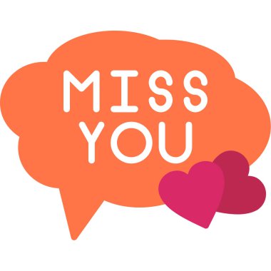 Mesaj vektör illüstrasyonunu özledim