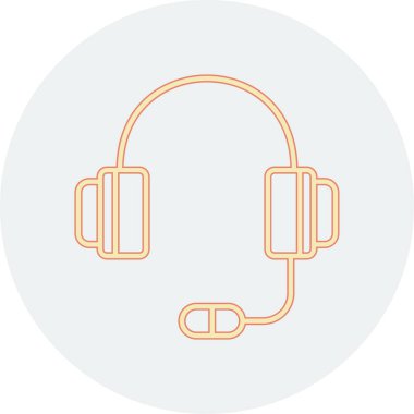 Kulaklık ikonu. Basit tasarım