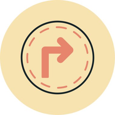 Ok. Web simgesi basit illüstrasyon