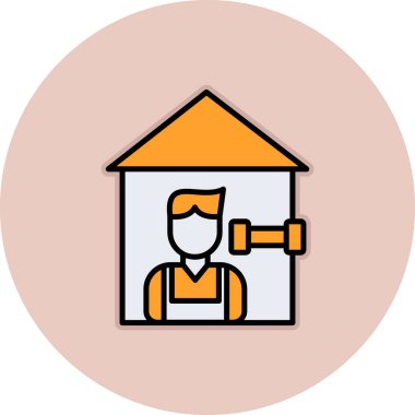 inşaat simgesi vektör illüstrasyonu