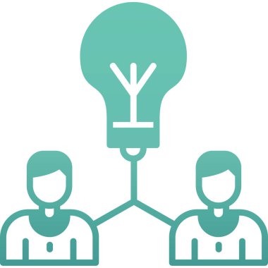 Ampul vektör simgesi. biçim düz sembol, kenar rengi, yuvarlak açılar, beyaz arkaplan