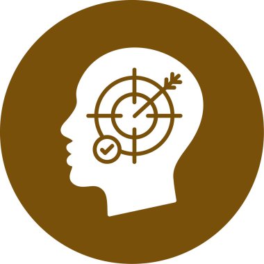 Hedef. Web simgesi basit illüstrasyon