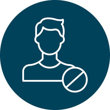 trend biçimi izole edilmiş arkaplanda kullanıcı simgesi