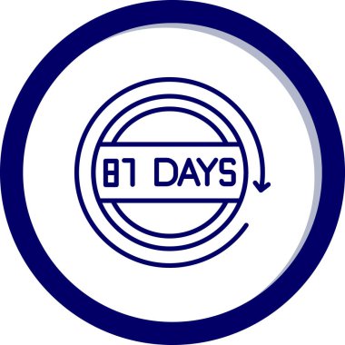 Geriye kalan günler için vektör illüstrasyonu