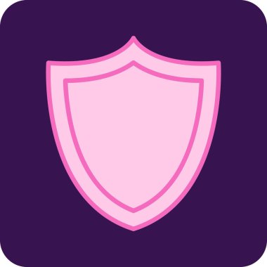 kalkan ikon vektör illüstrasyonu