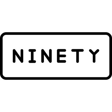 Sekiz numaralı simge vektörü. izole edilmiş düz işaret çizimi