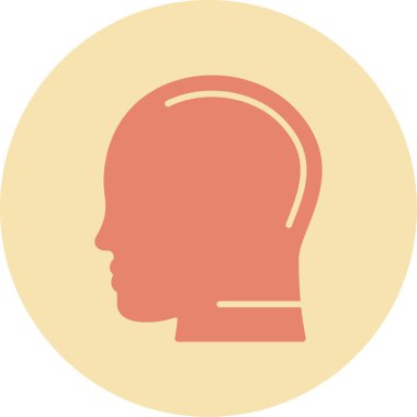 İnsan kafasının vektör illüstrasyonu