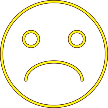 Dosya ana hatları biçiminde emoji yüz simgesi